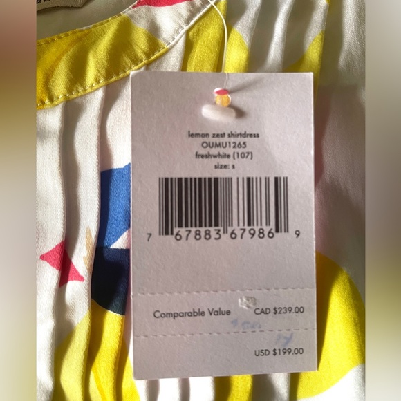 Kate spade Lemon Zest Oversized Dress Sz S NWT - Picture 11 of 15